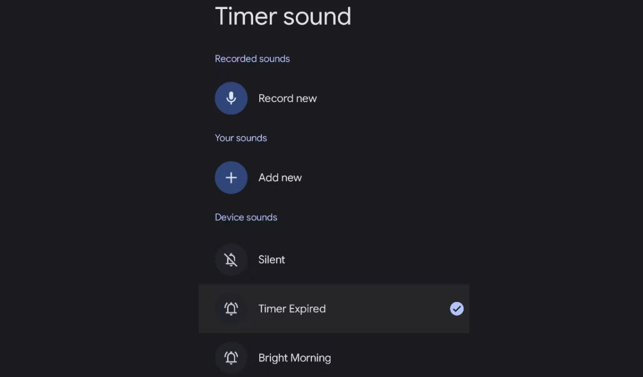 Google Clock app now allow you to record your own alarm sounds