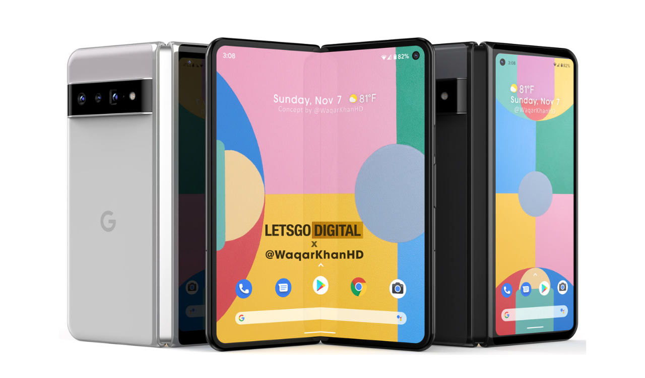 Google Pixel Fold concept - Samsung foldable phone rival
