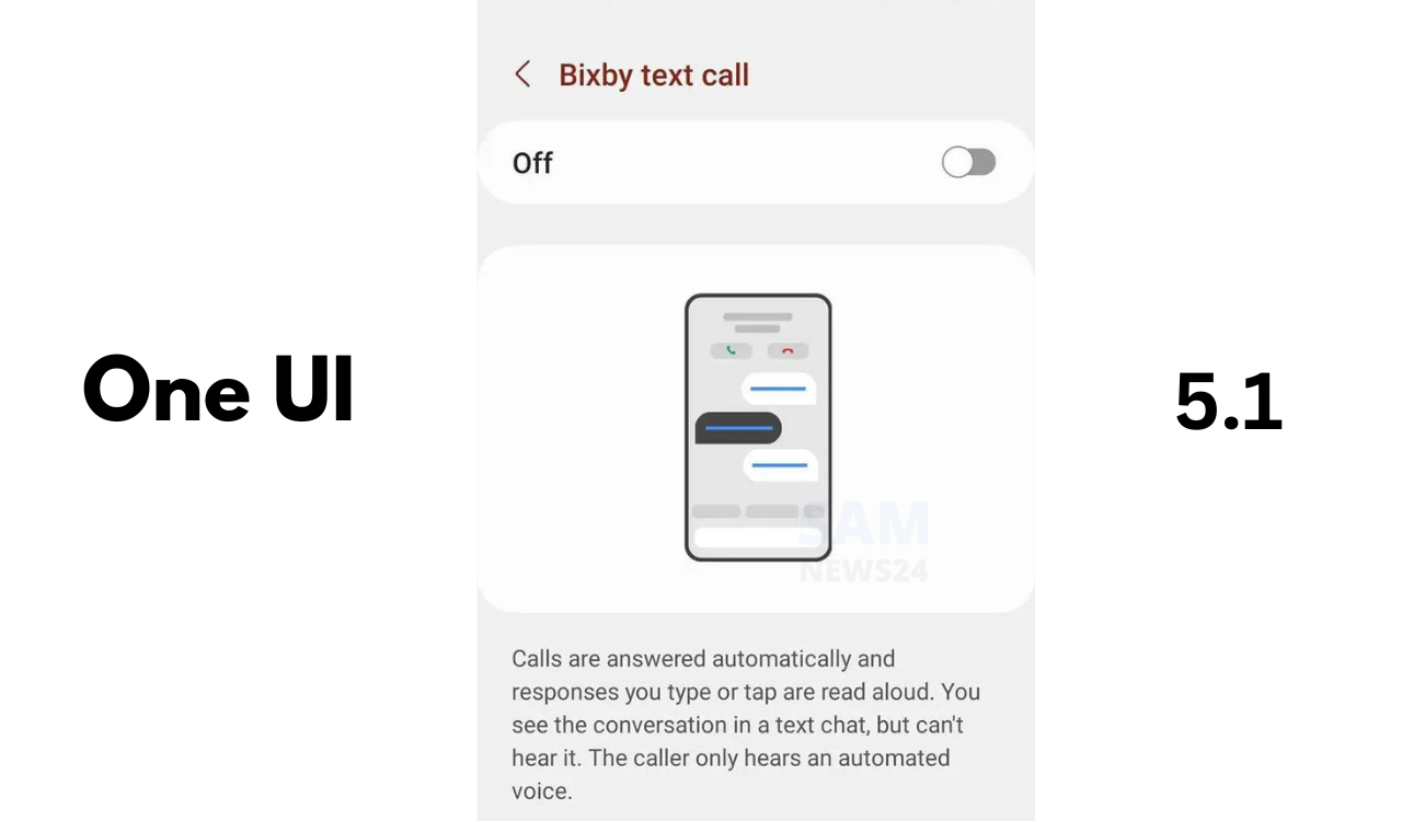 One UI 5.1 Bixby Text Call