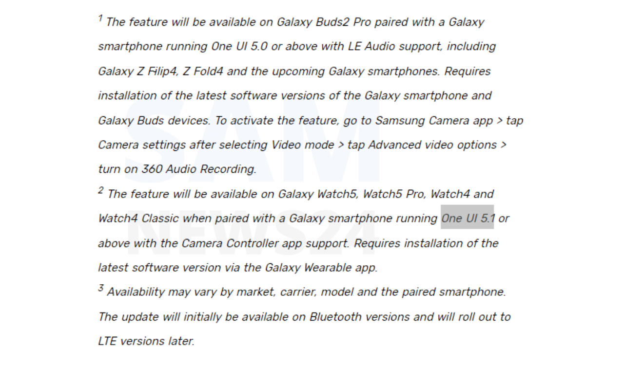Samsung confirms devices running One UI 5.1