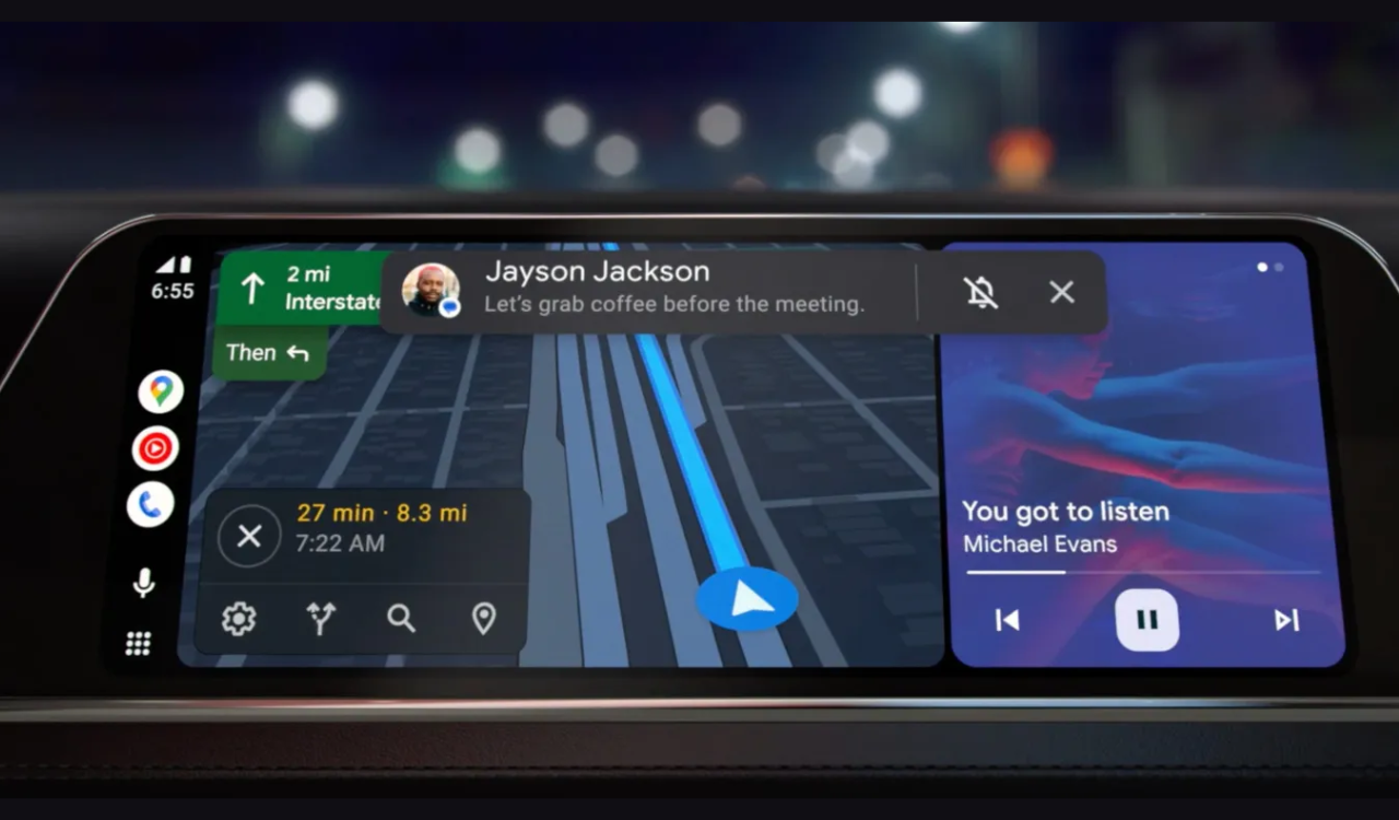 Waze now supports Android Auto Coolwalk dashboard