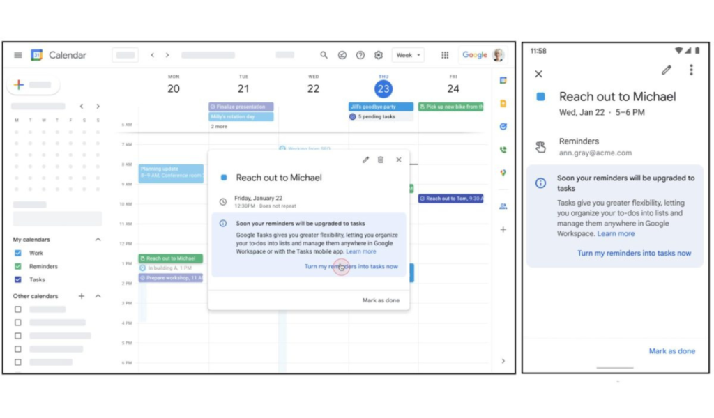 In March Google is starting Assistant Reminders to Google Tasks migration