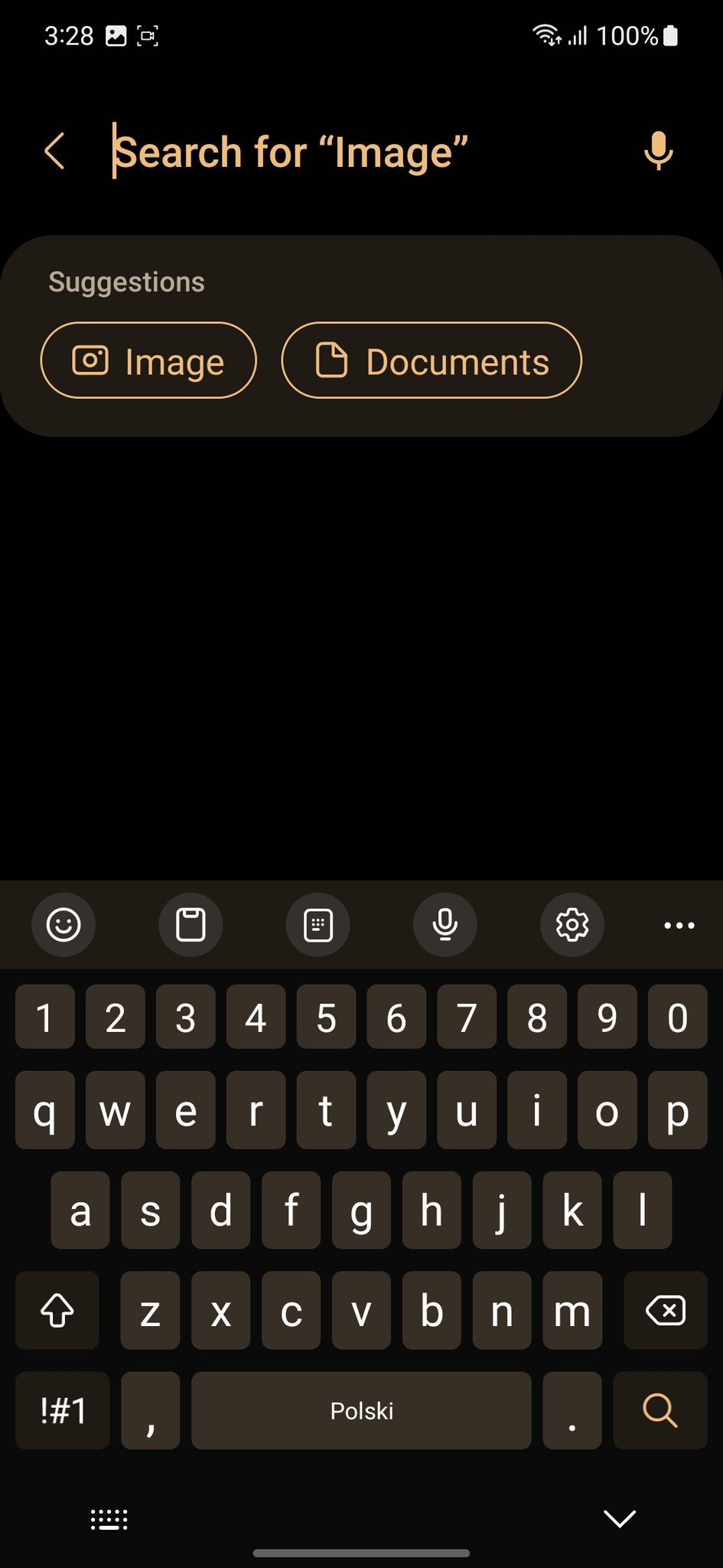 One UI 5.1 Samsung keyboard adapts color palette in dark mode