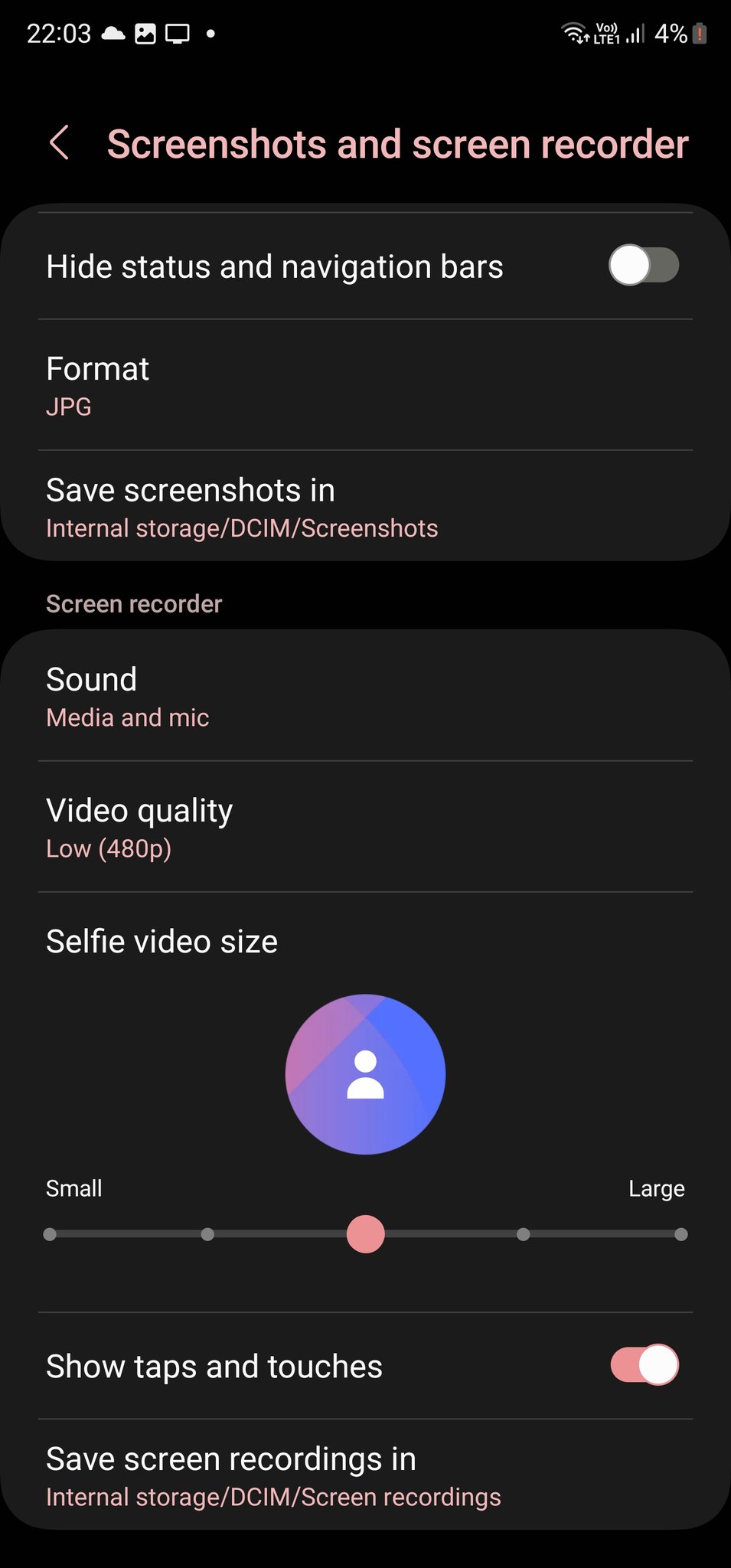 One UI 5.1 Screen Recorder
