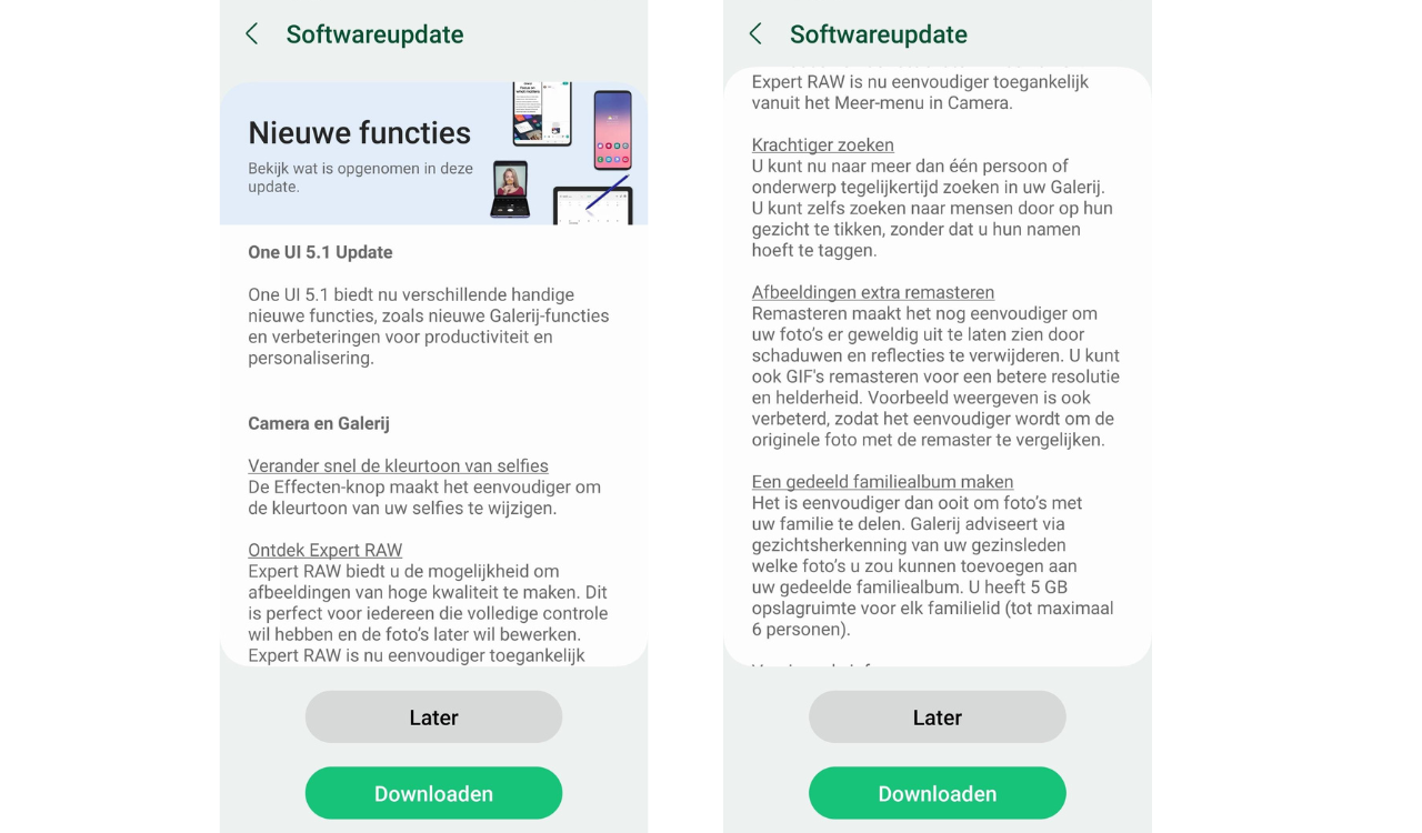 S22 Series One UI 5.1 update Europe