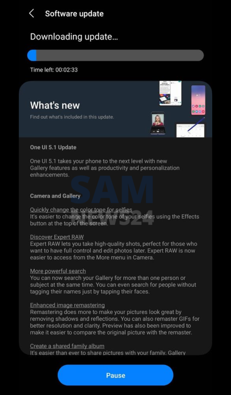 S22 Ultra North America One UI 5.1 Update
