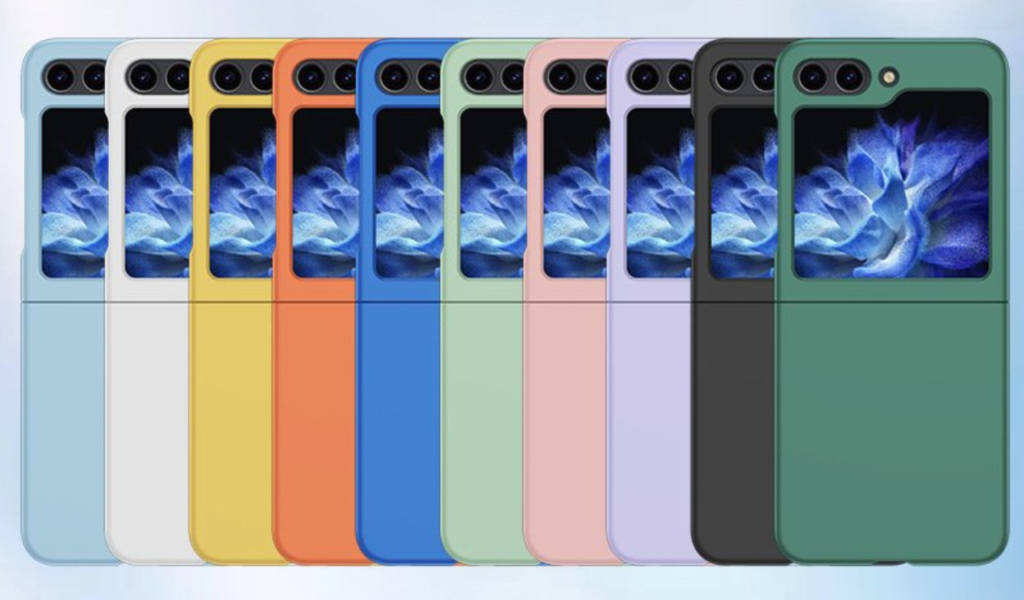 Galaxy Z Flip 5 colorful renders