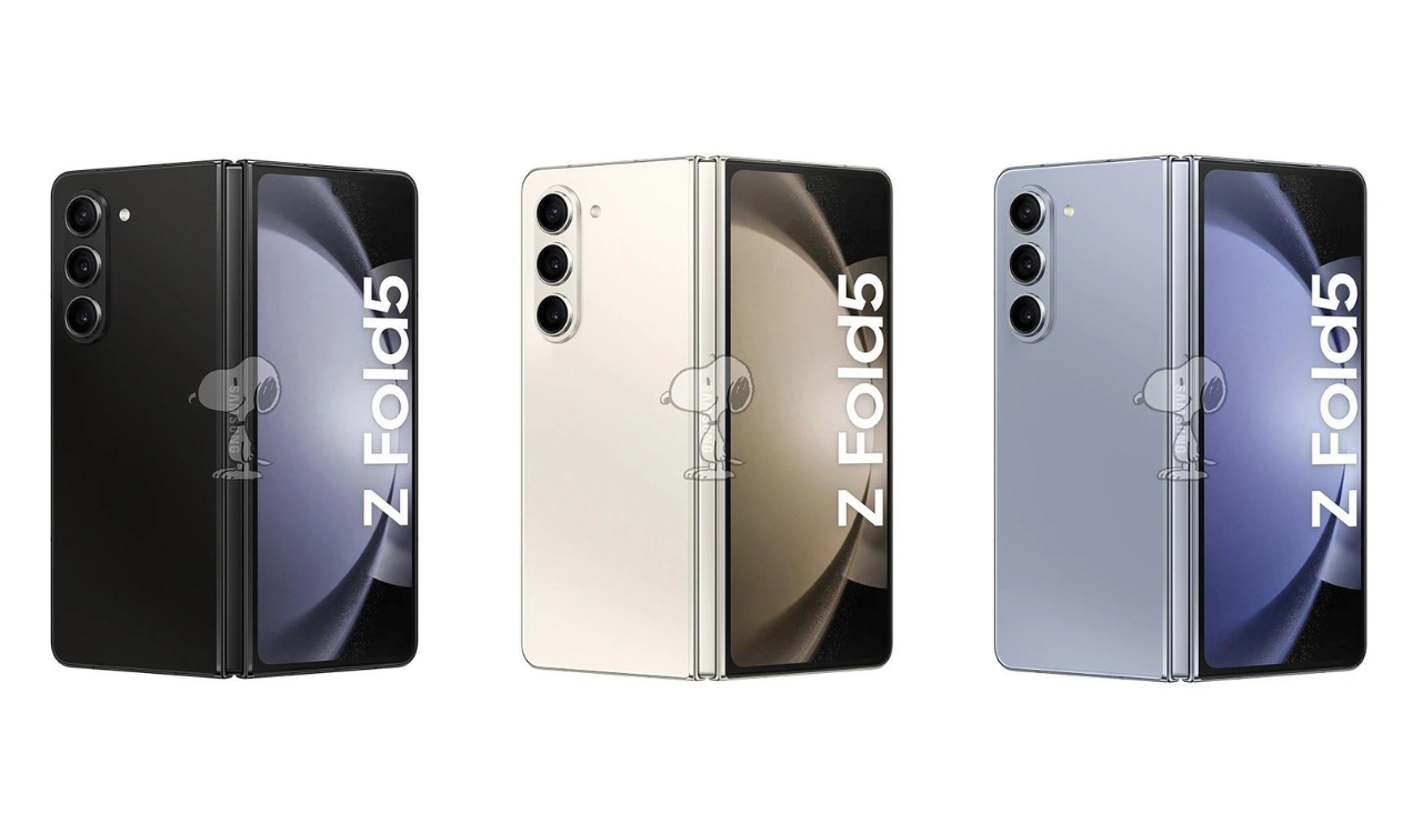 Galaxy Z Fold 5 official renders June 2023