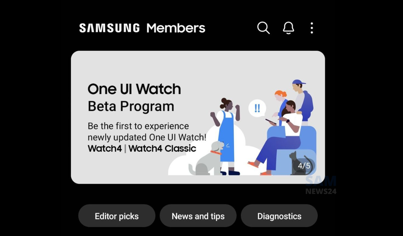 One UI Watch 5 beta program changelog