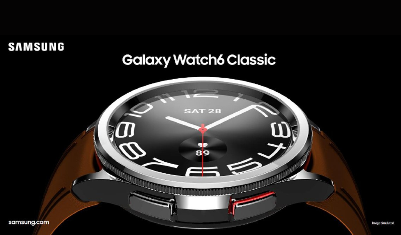 Samsung Galaxy Watch 6 Classic official press render leak
