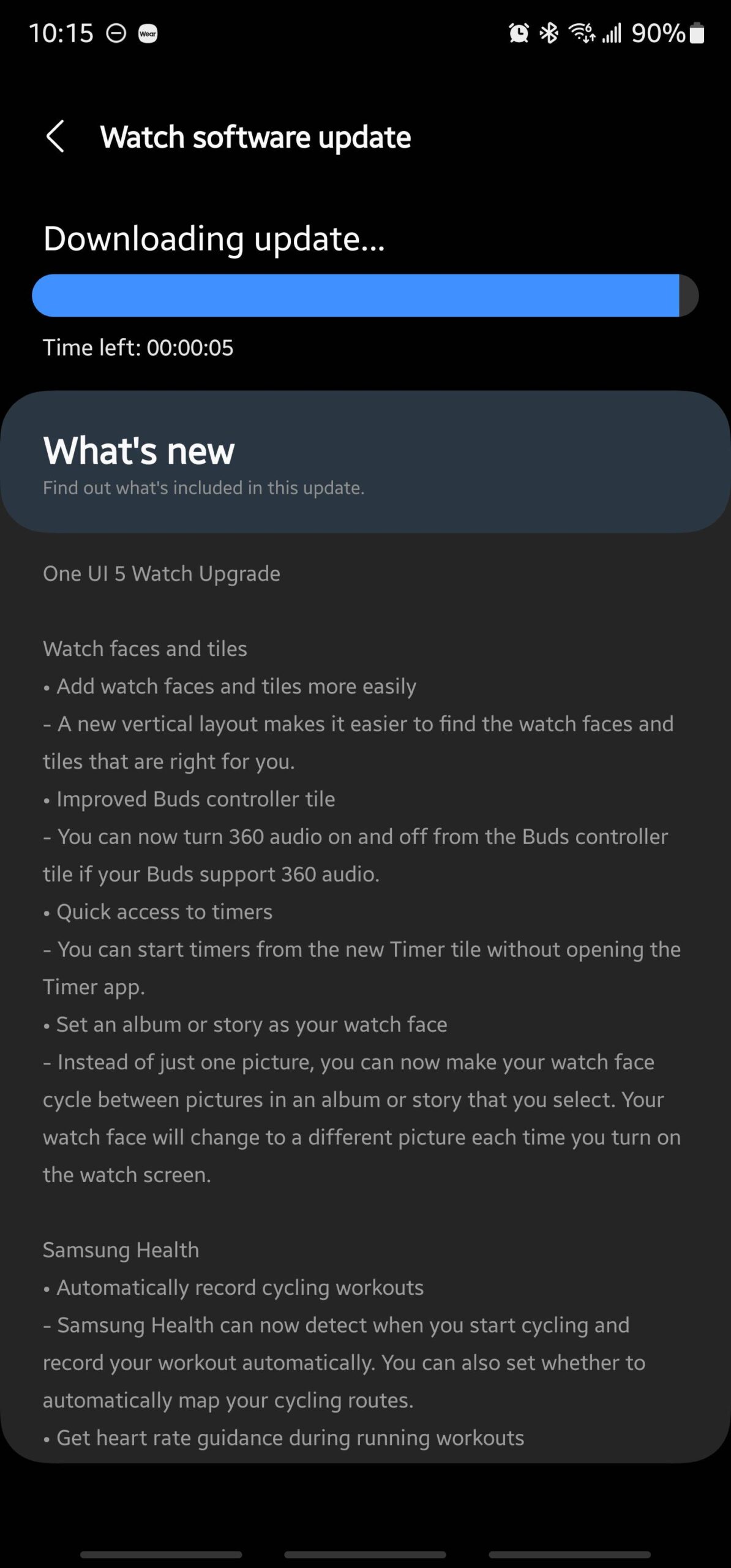 One UI 5 Watch Stable