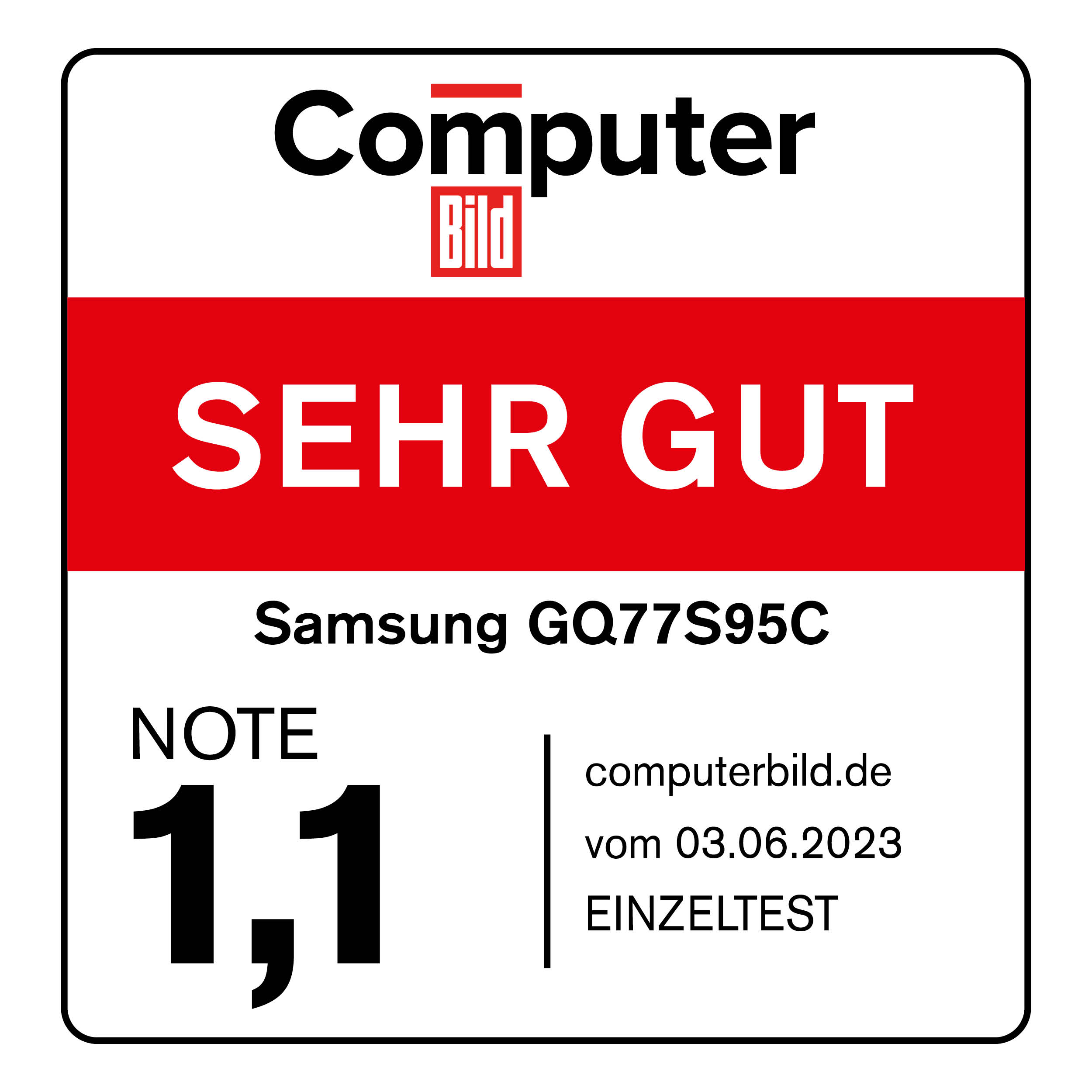 120855_Computer_Bild_sehr_gut_Samsung_GQ77S95C_06_2023_mitAngaben