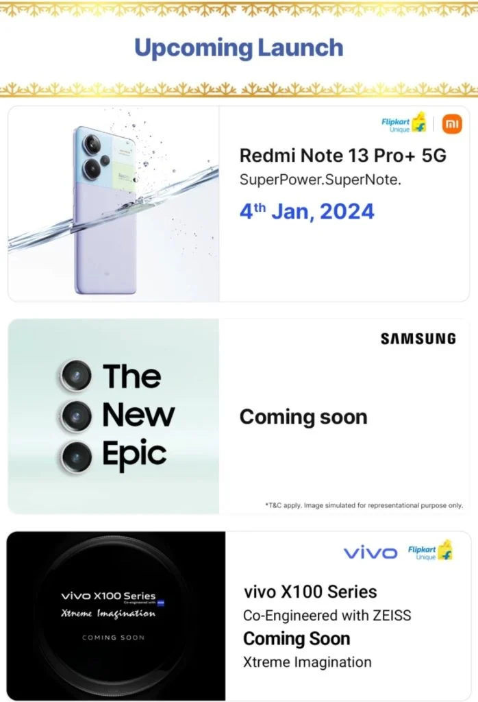 Indian Flipkart shared Samsung Galaxy S23 FE teaser