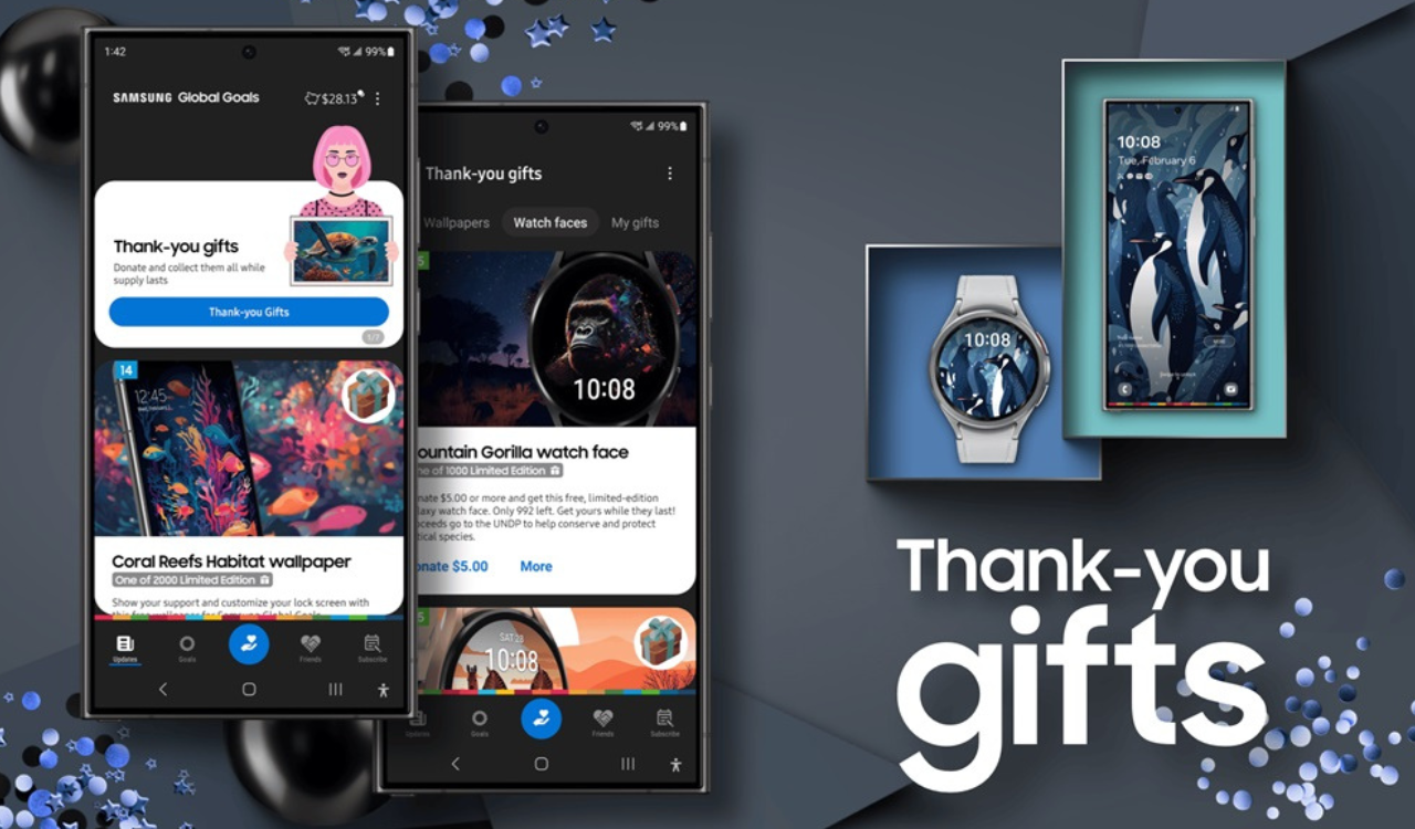 Samsung Global Goals App brings Thank-you gifts reward