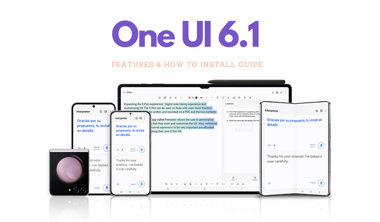 Samsung One UI 6.1 AI features